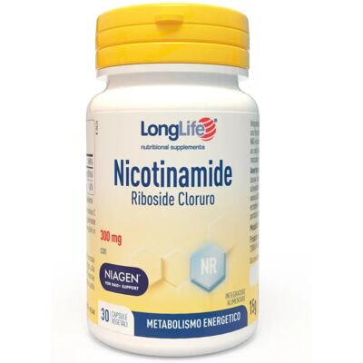 Longlife Nicotinamide Riboside Cloruro - Integratore alimentare - 30 capsule Longlife Nicotinamide Riboside Cloruro - Integratore alimentare - 30 capsule