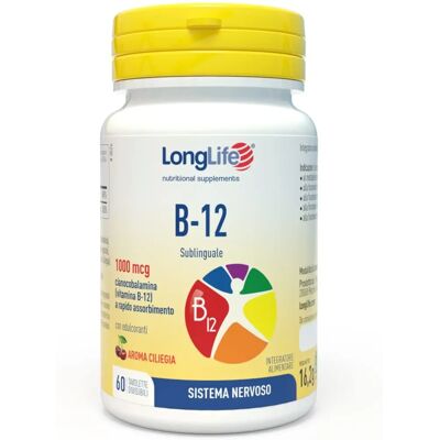 Longlife B-12 1000mcg - Supporto Sistema Nervoso Longlife B-12 1000mcg - Supporto Sistema Nervoso
