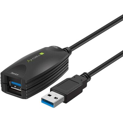 Techly ICUR3050 USB Kabel - USB 3.2 Gen 1 - 5m - Schwarz Techly ICUR3050 USB Kabel - USB 3.2 Gen 1 - 5m - Schwarz