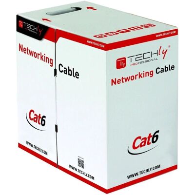 Câble réseau Techly ITP9-FLU-0305 U/UTP Cat6 - 305m - Publicité Câble réseau Techly ITP9-FLU-0305 U/UTP Cat6 - 305m - Publicité