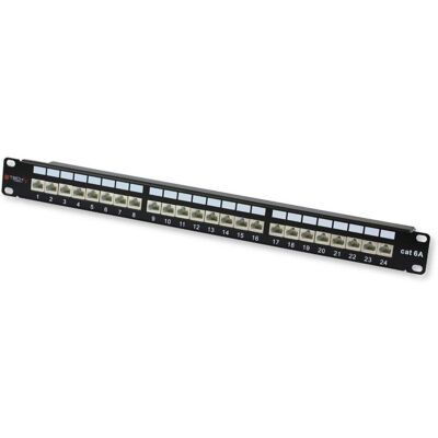 Techly Modèle – Panel de patch 24 RJ45 Cat.6A - Norme Ethernet - Publicité Techly Modèle – Panel de patch 24 RJ45 Cat.6A - Norme Ethernet - Publicité