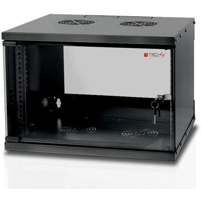 Armario de Pared Techly 19 6U D320 Negro - Gabinete de rack Armario de Pared Techly 19 6U D320 Negro - Gabinete de rack