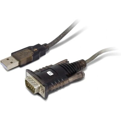 Techly IDATA-USB2-SER-1 Serial Cable - Black - 1.5 m - USB Type-A to DB-9 Techly IDATA-USB2-SER-1 Serial Cable - Black - 1.5 m - USB Type-A to DB-9