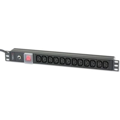 Techly 023776 Extensión de corriente - 12 tomas, 2m, Negro Techly 023776 Extensión de corriente - 12 tomas, 2m, Negro