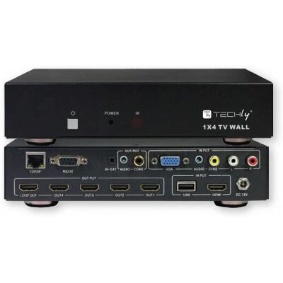 Rozdzielacz wideo Techly IDATA HDMI-MX14 - HDMI/DVI Rozdzielacz wideo Techly IDATA HDMI-MX14 - HDMI/DVI