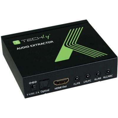 Techly IDATA HDMI-EA74K Ljudkonverter - Svart Techly IDATA HDMI-EA74K Ljudkonverter - Svart