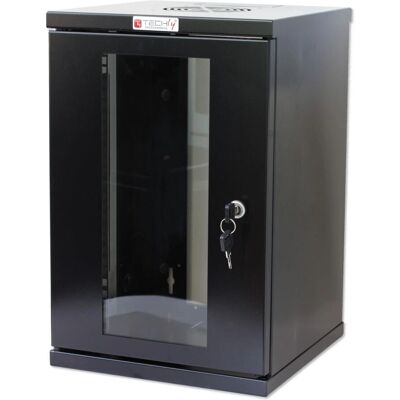 Armadio Rack Techly I-CASE EM-1009BKTY 9U Nero da Parete Armadio Rack Techly I-CASE EM-1009BKTY 9U Nero da Parete