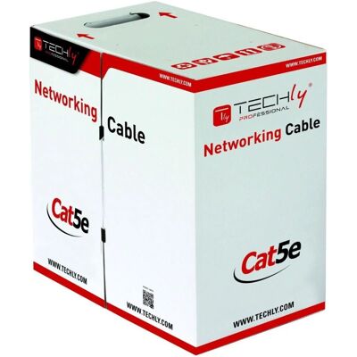 Techly ITP8-FLS-0305 Cavo di rete grigio 305m Cat5e F/UTP Techly ITP8-FLS-0305 Cavo di rete grigio 305m Cat5e F/UTP