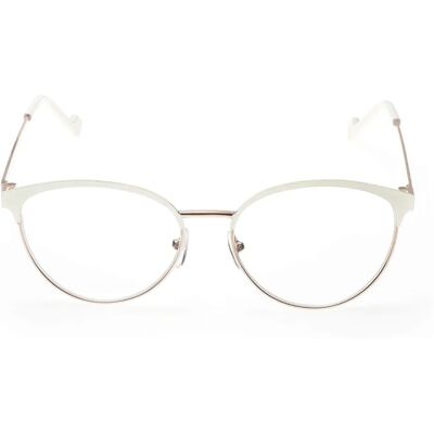 Lunettes de lecture blanches Contacta Elle - Femme, +2.00 Dioptries, Monture dorée Lunettes de lecture blanches Contacta Elle - Femme, +2.00 Dioptries, Monture dorée