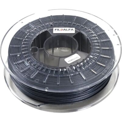 FILOALFA 1PLA99917 Schwarzes Metallisches 3D Filament - 700g FILOALFA 1PLA99917 Schwarzes Metallisches 3D Filament - 700g