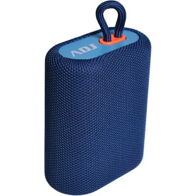 Haut-parleur Bluetooth portable ADJ Jump - Bluetooth 5.2, 1200mAh, USB-C, Bleu - Publicité Haut-parleur Bluetooth portable ADJ Jump - Bluetooth 5.2, 1200mAh, USB-C, Bleu - Publicité