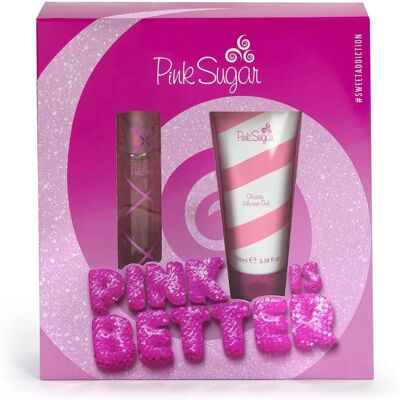 Aquolina Pink Sugar Pink is Better Eau de Toilette - Coffret parfum - Publicité Aquolina Pink Sugar Pink is Better Eau de Toilette - Coffret parfum - Publicité