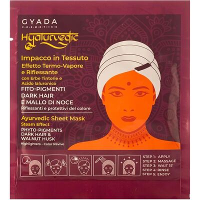 Masque capillaire Hyalurvédique pour cheveux foncés - Tissu réfléchissant Gyada Masque capillaire Hyalurvédique pour cheveux foncés - Tissu réfléchissant Gyada