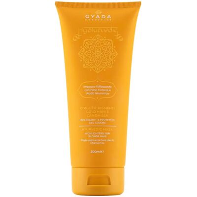 Gyada Cosmetics - Masque capillaire Gold Hair pour cheveux clairs et blonds Gyada Cosmetics - Masque capillaire Gold Hair pour cheveux clairs et blonds