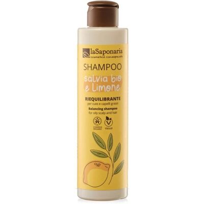 Shampoo Bio Limone Salvia La Saponaria - Capelli grassi Shampoo Bio Limone Salvia La Saponaria - Capelli grassi