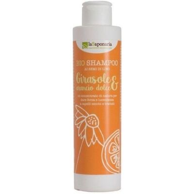Shampoo tournesol et orange de La Saponaria - Soins capillaires - Publicité Shampoo tournesol et orange de La Saponaria - Soins capillaires - Publicité
