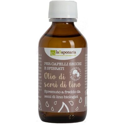 Olio di semi di lino biologico La Saponaria - Cura dei capelli - 100ml Olio di semi di lino biologico La Saponaria - Cura dei capelli - 100ml