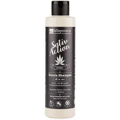 La Saponaria Sativ Action Shower Shampoo All in One - 200ml La Saponaria Sativ Action Shower Shampoo All in One - 200ml