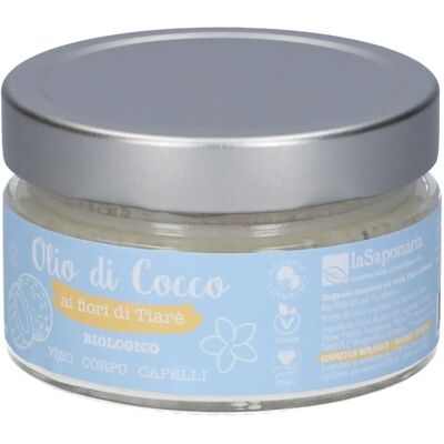 Olio di Cocco Biologico La Saponaria Fiori di Tiarè - 150ml Olio di Cocco Biologico La Saponaria Fiori di Tiarè - 150ml