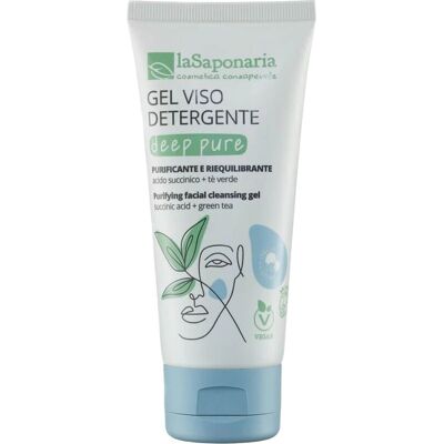La Saponaria Deep Pure - Gel Detergente Viso - Regola Sebo - Purifica Pelle La Saponaria Deep Pure - Gel Detergente Viso - Regola Sebo - Purifica Pelle