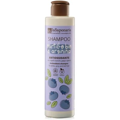 Shampoo Antiossidante con Arginina e Mirtillo di La Saponaria - Protezione colore Shampoo Antiossidante con Arginina e Mirtillo di La Saponaria - Protezione colore