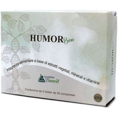 Alchimia Benoit Humor Ben - Integratore per Umore e Benessere Mentale - 60 Compresse Alchimia Benoit Humor Ben - Integratore per Umore e Benessere Mentale - 60 Compresse
