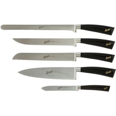 Ensemble de 5 couteaux de chef Berkel - Noir élégant - Publicité Ensemble de 5 couteaux de chef Berkel - Noir élégant - Publicité