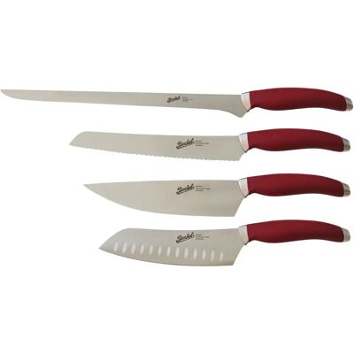 Ensemble de Couteaux de Cuisine Berkel Teknica - Rouge - Publicité Ensemble de Couteaux de Cuisine Berkel Teknica - Rouge - Publicité