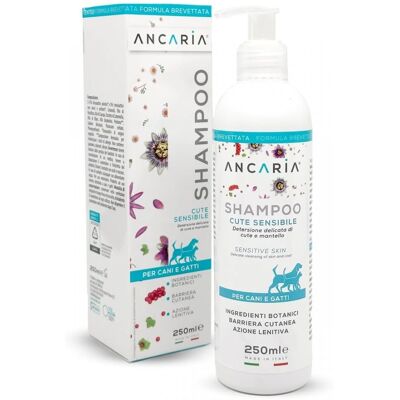 Shampoo Delicato Ancaria per Cani e Gatti - Pelle Sensibile - 250ml Shampoo Delicato Ancaria per Cani e Gatti - Pelle Sensibile - 250ml