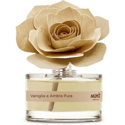 Muha Rosa Vaniglia Ambra - Diffusore di aromi 50ml - Rosso Muha Rosa Vaniglia Ambra - Diffusore di aromi 50ml - Rosso