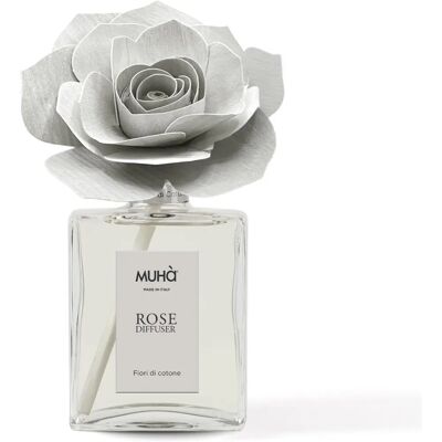 Muhà Diffuseur en Bois de Rose - Fleurs de Coton - Publicité Muhà Diffuseur en Bois de Rose - Fleurs de Coton - Publicité