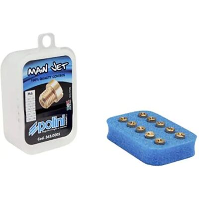 Kit di 10 gicleurs principali Polini 120-138 per carburatori Kit di 10 gicleurs principali Polini 120-138 per carburatori
