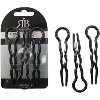 Royal Beauty Forcine Grandi Forcine Nere - Fermaglio per capelli Royal Beauty Forcine Grandi Forcine Nere - Fermaglio per capelli