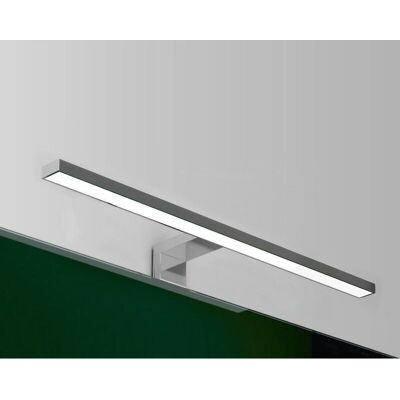 Luce da specchio LED cromata Tecnomat by Bricoman 50cm IP44 Sottile Luce da specchio LED cromata Tecnomat by Bricoman 50cm IP44 Sottile