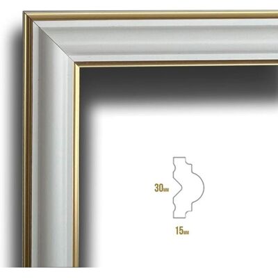 Cornice Murale Ivory White di Eternal Parquet - Tipo di Muro Cornice Murale Ivory White di Eternal Parquet - Tipo di Muro