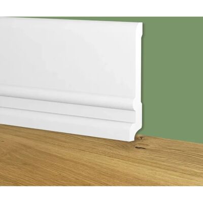 Parquet Eterno Modello Toscano Bianco Battiscopa Resistente agli Urti Parquet Eterno Modello Toscano Bianco Battiscopa Resistente agli Urti