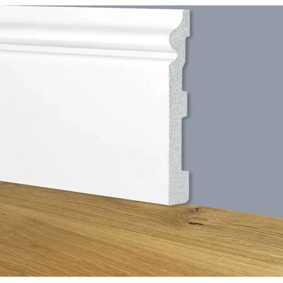 Eternal Parquet - Battiscopa Bianco Resistente - 180x19x2000mm Eternal Parquet - Battiscopa Bianco Resistente - 180x19x2000mm