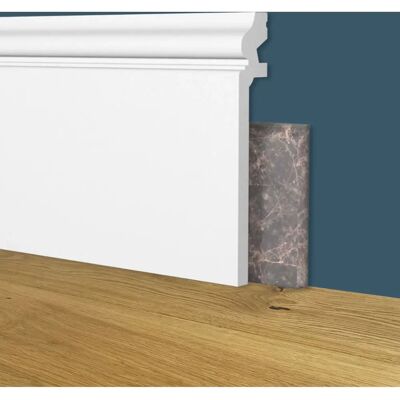 Ducale - Alto Bianco 138x22x2000mm - Polistrutturato - Battiscopa Ducale - Alto Bianco 138x22x2000mm - Polistrutturato - Battiscopa