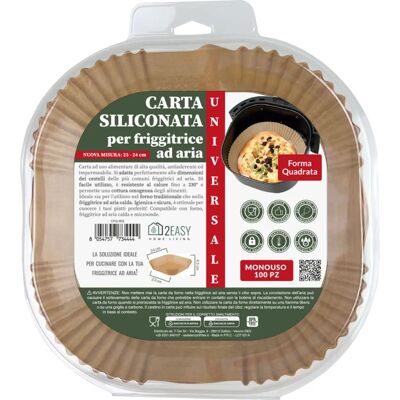 Carta da forno 2Easy CFQ002 - Resistente al calore, antiaderente, per friggitrici ad aria Carta da forno 2Easy CFQ002 - Resistente al calore, antiaderente, per friggitrici ad aria