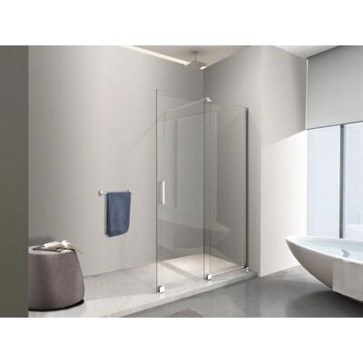 Mampara de Ducha Nala - Moderna, Reversible, Vidrio 8mm Mampara de Ducha Nala - Moderna, Reversible, Vidrio 8mm