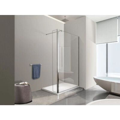 Nala Pared de Ducha Walk-In con Barrera Antisalpicaduras - Vidrio 8mm - 200cm H Nala Pared de Ducha Walk-In con Barrera Antisalpicaduras - Vidrio 8mm - 200cm H