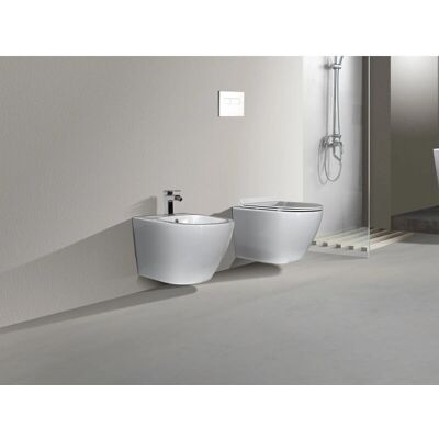 Nala - Rimless Slimline - 48.5x36.5 cm - Tamaño reducido - Conjunto sanitario Nala - Rimless Slimline - 48.5x36.5 cm - Tamaño reducido - Conjunto sanitario