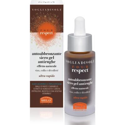 Helan Voglia di sole Four Respect - Sérum anti-rides auto-bronzant 30ml Helan Voglia di sole Four Respect - Sérum anti-rides auto-bronzant 30ml