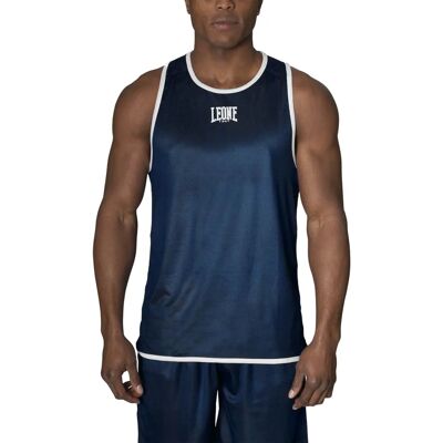 LEONE1947 Reversible Polyester Blue Men's Fitness T-Shirt - T-Shirt LEONE1947 Reversible Polyester Blue Men's Fitness T-Shirt - T-Shirt