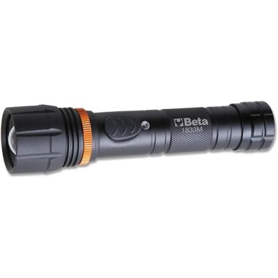 Torcia LED Beta 1833M alta luminosità in alluminio - Faretto regolabile Torcia LED Beta 1833M alta luminosità in alluminio - Faretto regolabile