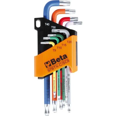 Beta 97BTX-C/SC8 Kleuren Torx-sleutelset - Professioneel Beta 97BTX-C/SC8 Kleuren Torx-sleutelset - Professioneel