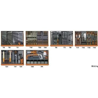 Beta - 5904VI/3T - Termoformato - 142 pezzi - Set utensili Beta - 5904VI/3T - Termoformato - 142 pezzi - Set utensili