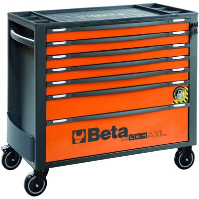 Beta Chariot à Outils RSC24AXL/7 - 7 Tiroirs, Orange, Anti-Retournement Beta Chariot à Outils RSC24AXL/7 - 7 Tiroirs, Orange, Anti-Retournement