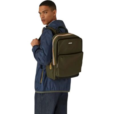 K-Way Gizy Rucksack - Grün - Stilvolle Reisetasche K-Way Gizy Rucksack - Grün - Stilvolle Reisetasche