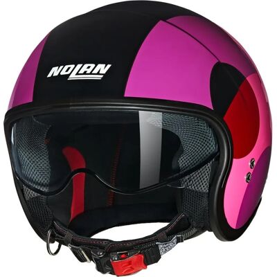 Nolan N21 06 - Bicromo Zwart/Rood/Paarse Nolan N21 06 - Bicromo Zwart/Rood/Paarse